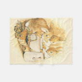 Couverture Polaire Lapins et Pudding au lait par Beatrix Potter (Devant (Horizontal))