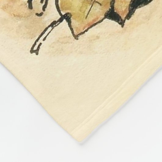 Couverture Polaire Lapins et Pudding au lait par Beatrix Potter (Coin)