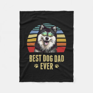 Couverture Polaire Lapphund finlandais meilleur chien papa jamais rét