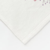 Couverture Polaire L'aquarelle de Bohème à la mode fleurit des (Coin)