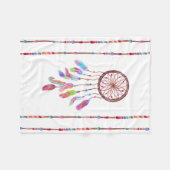 Couverture Polaire L'aquarelle peinte à la main Dreamcatcher perle la (Devant (Horizontal))