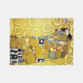 Couverture Polaire L'arbre de vie (détail), Klimt (Devant (Horizontal))