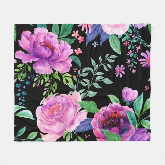 Couverture Polaire Large Peony (Devant (Horizontal))