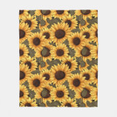 Couverture Polaire Large Pretty Sunflower Illustration All Over Print (Devant)