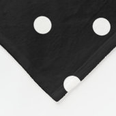 Couverture Polaire Large Sporty Gris Noir Gris Pois blanc (Coin)