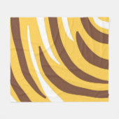 Couverture Polaire l'art abstrait tigre (Devant (Horizontal))