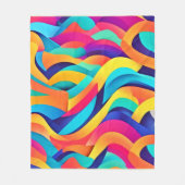 Couverture Polaire L'art Abstrait Wavy (Devant)