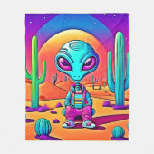 Couverture Polaire L'art Alien de Desert Chillin (Devant)