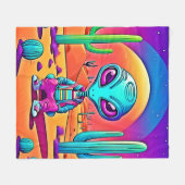 Couverture Polaire L'art Alien de Desert Chillin (Devant (Horizontal))