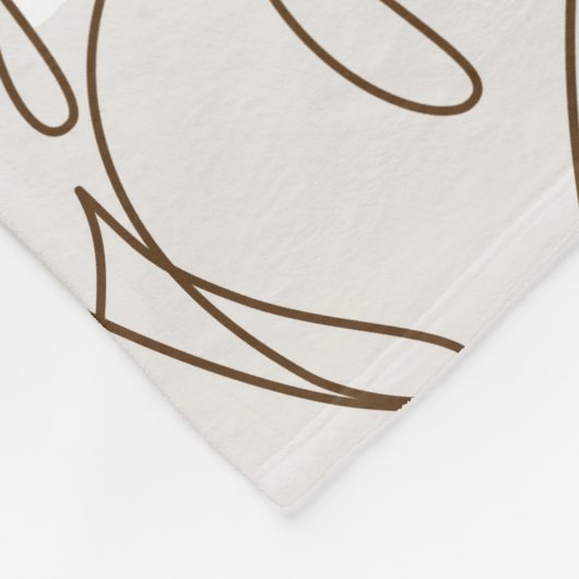 Couverture Polaire L'art botanique minimal sans couture motif. m trop (Coin)