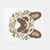 Couverture Polaire L'art du chien de taureau français (Devant (Horizontal))