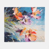 Couverture Polaire L'art floral (Devant (Horizontal))