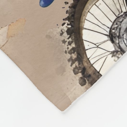 Couverture Polaire L'art hors-route de Motocross (Coin)