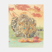 Couverture Polaire L'art léopard (Devant)