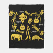 Couverture Polaire L'art tribal abstrait africain (Devant)