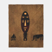 Couverture Polaire L'art tribal africain Abstrait (Devant)