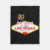 Couverture Polaire Las Vegas Mariage marié Salle de mariage jumelé Do (Devant)