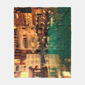 Couverture Polaire Las vegas Nights Casino Art Abstrait original (Devant)