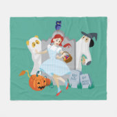 Couverture Polaire L'Assistant D'Oz™ | Dorothy Halloween Joyeuse Dans (Devant (Horizontal))