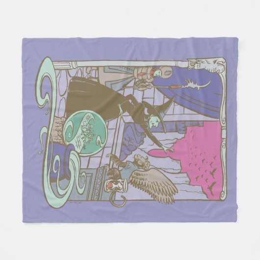 Couverture Polaire L'Assistant D'Oz™ | Storybook Wicked Witch™ (Devant (Horizontal))