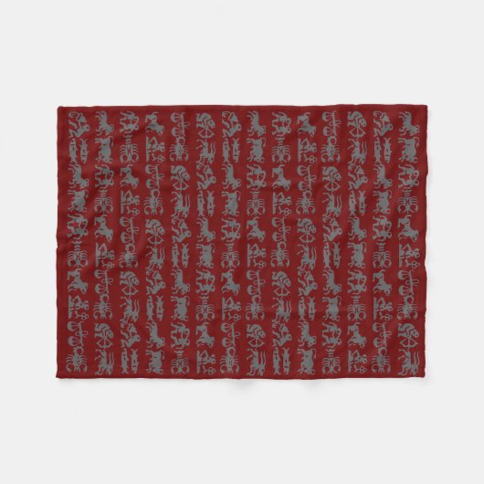 Couverture Polaire L'astrologie couvre des cadeaux d'horoscope - (Devant (Horizontal))