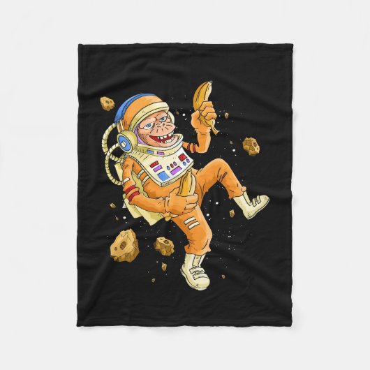 Couverture Polaire L'astronaute Monkey Space (Devant)