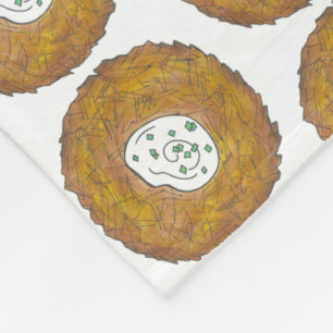 Couverture Polaire Latkes Potato Pancake Hanoukka Jewish Holiday Food