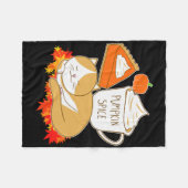 Couverture Polaire Latte épice citrouille (Devant (Horizontal))