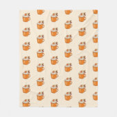 Couverture Polaire Latte épice citrouille (Devant)