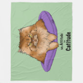 Couverture Polaire L'attitude a une Catitude. (Devant)