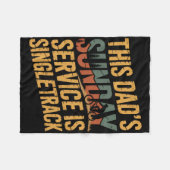 Couverture Polaire Laughing At Every Climb Mountain Biking Dad  (Devant (Horizontal))