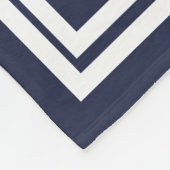 Couverture Polaire Lauriers feuillus blancs classiques nom de famille (Coin)