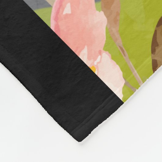 Couverture Polaire LAVAGE EN noir clair - Chien de Chow bleu (Coin)