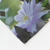 Couverture Polaire Lavande Clematis Fleur Nichée Dans Trellis (Coin)