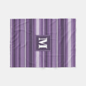 Couverture Polaire Lavande monogramme (Devant (Horizontal))