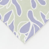 Couverture Polaire Lavender Agapanthus Flower Sage Green (Coin)