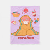 Couverture Polaire Lavender Cozy Blanket – personalised Custom Name  (Devant)