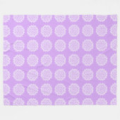 Couverture Polaire Lavender Mandala (Devant (Horizontal))