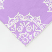 Couverture Polaire Lavender Mandala (Coin)
