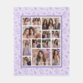 Couverture Polaire Lavender Mis Quince Años Quinceanera (Devant)