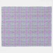 Couverture Polaire Lavender Plaid Cabin Harmony  (Devant (Horizontal))