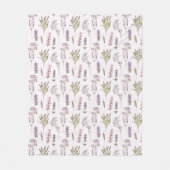 Couverture Polaire Lavender Sprigs (Devant)
