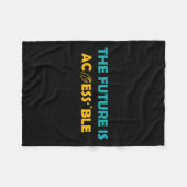 Couverture Polaire L'Avenir Est Accessible Braille Langue Signale Amé (Devant (Horizontal))