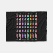 Couverture Polaire L'Avenir Est Un Enseignant De L'Éducation Spéciale (Devant (Horizontal))