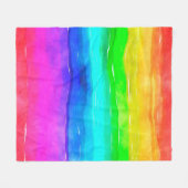 Couverture Polaire Laver de peinture à l'aquarelle (Devant (Horizontal))