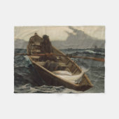 Couverture Polaire L'avertissement de brouillard (par Winslow Homer) (Devant (Horizontal))