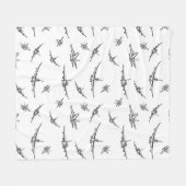 Couverture Polaire L'avion esquisse // (Devant (Horizontal))