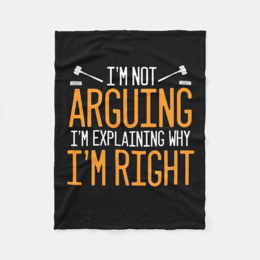 Couverture Polaire L'Avocat Explique Pourquoi J'Ai Raison (Devant)