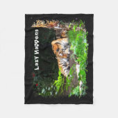 Couverture Polaire Lazy arrive le tigre de Sibérie (Devant)