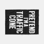 Couverture Polaire Lazy Easy Halloween Costume Pretend I'm A Traffic (Devant (Horizontal))